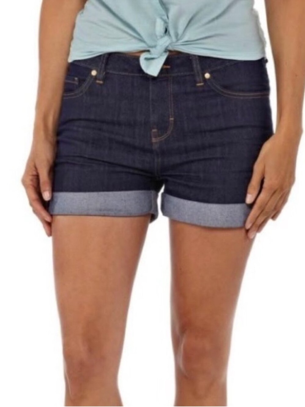 Patagonia Dark Blue Cuffed Jean Shorts EUC